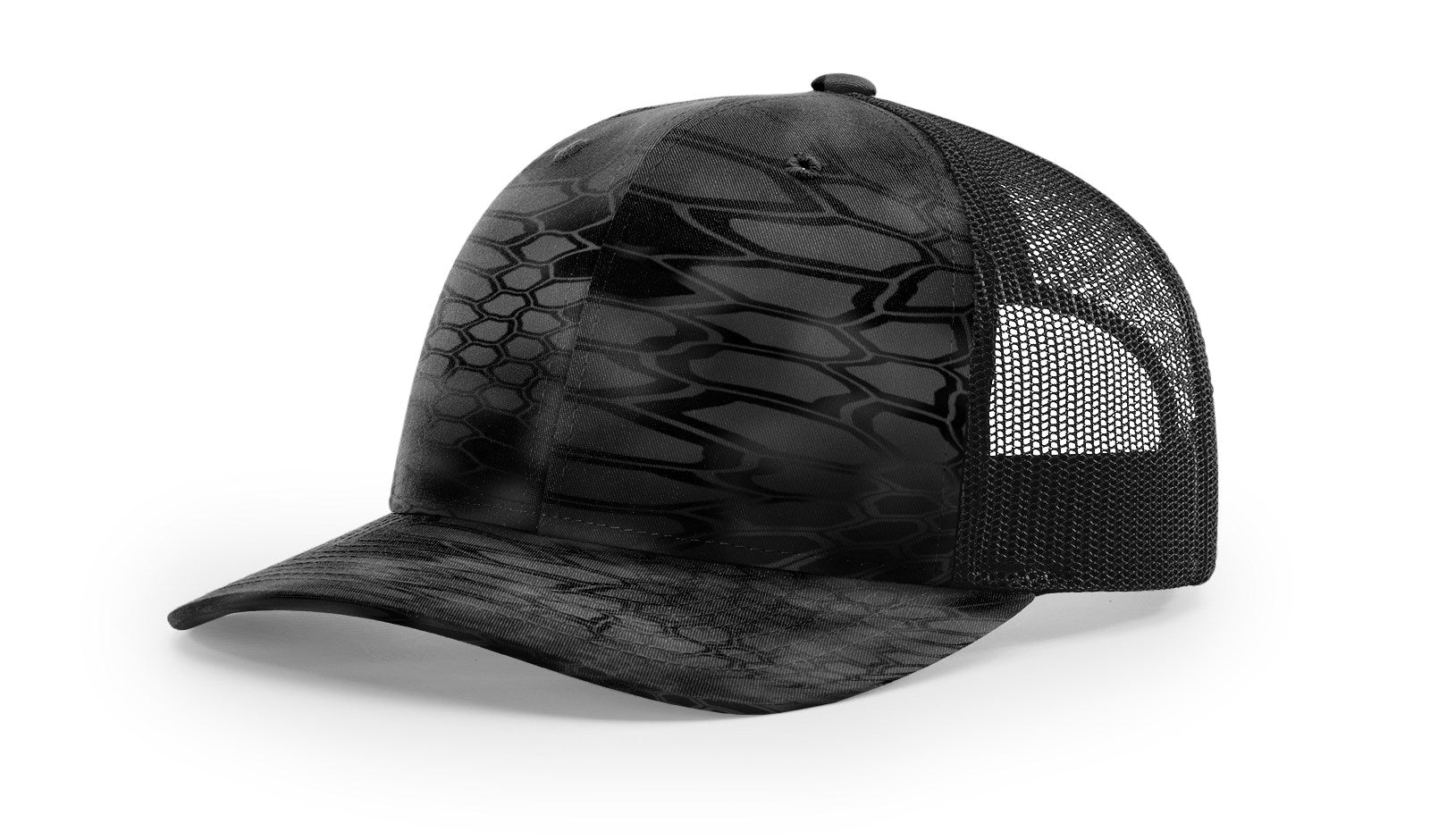 Richardson_112_Kryptek typhon black_hat_with_custom_leather_patch